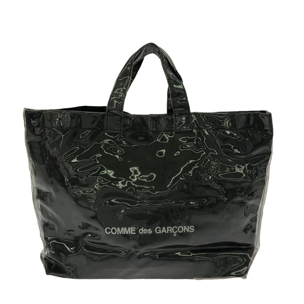 品質は非常に良い COMME des GARCONS コムデギャルソン Black Market PVCトート バッグ