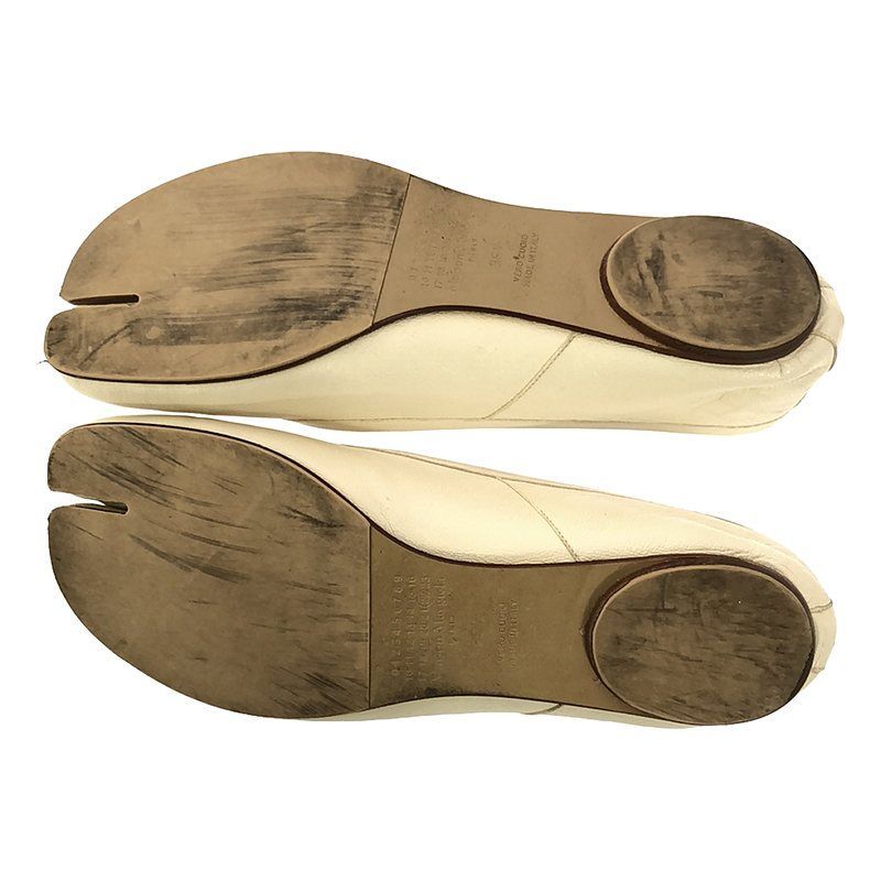 Maison Margiela アイボリーフラットシューズ 36