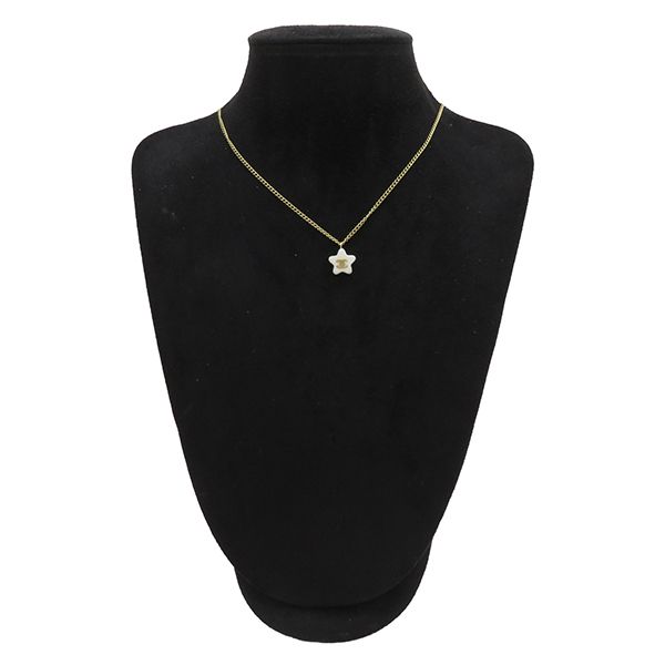 CHANEL シャネル ネックレス スター ココマーク 03A 珊瑚 シャネル CHANEL ネックレス スター ココマーク プレート 03A GP 珊瑚