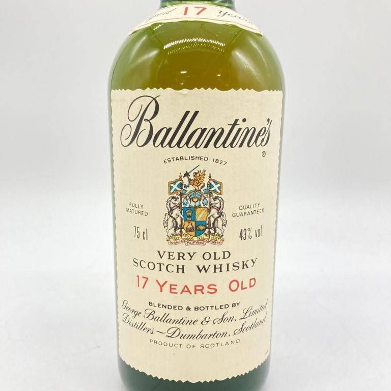 バランタイン - バランタイン 17年 ベリーオールド 青青紋章 750ml 43%【M】 楽天市場】【未開栓】バランタイン 17年 ベリーオールド 青青
