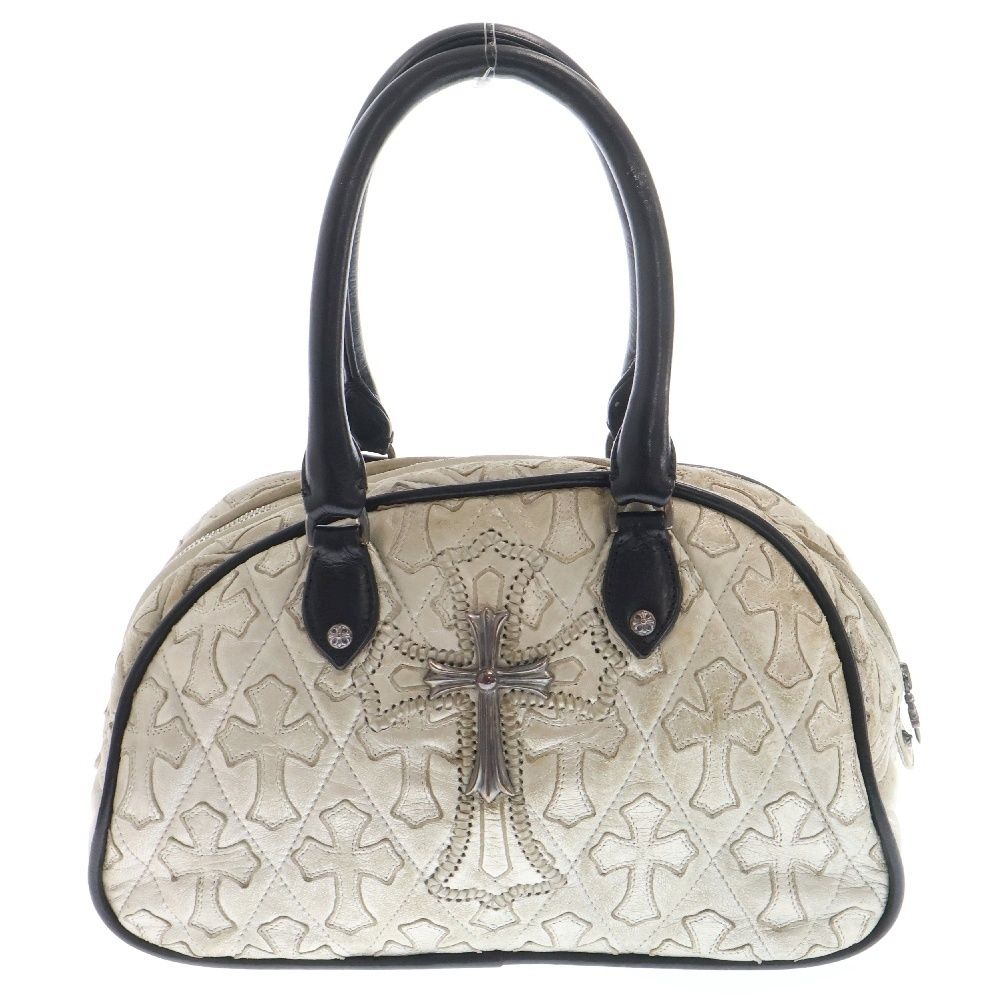 CHROME HEARTS クロムハーツ GYM SM クロスパッチ付き ジムバッグ スモール レザーハンドバッグ レッド CHROME HEARTS クロムハーツ GYM SM クロスパッチ付き ジムバッグ スモール レザーハンドバッグ レッド