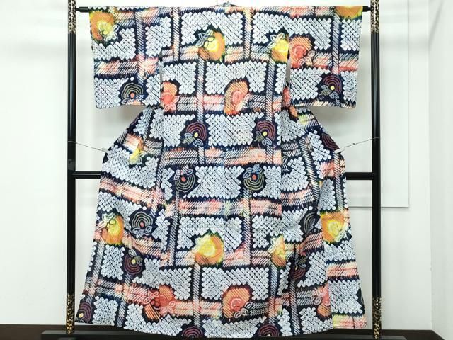 平和屋着物 上 夏物 浴衣 有松鳴海絞り 成り物 綿 CZAA3739s5