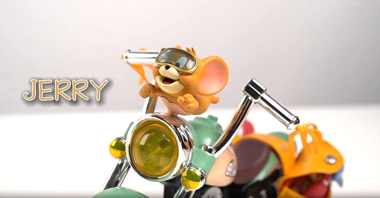 52TOYS】 TOM&JERRY トムとジェリー レトロバイク フィギュア 映画