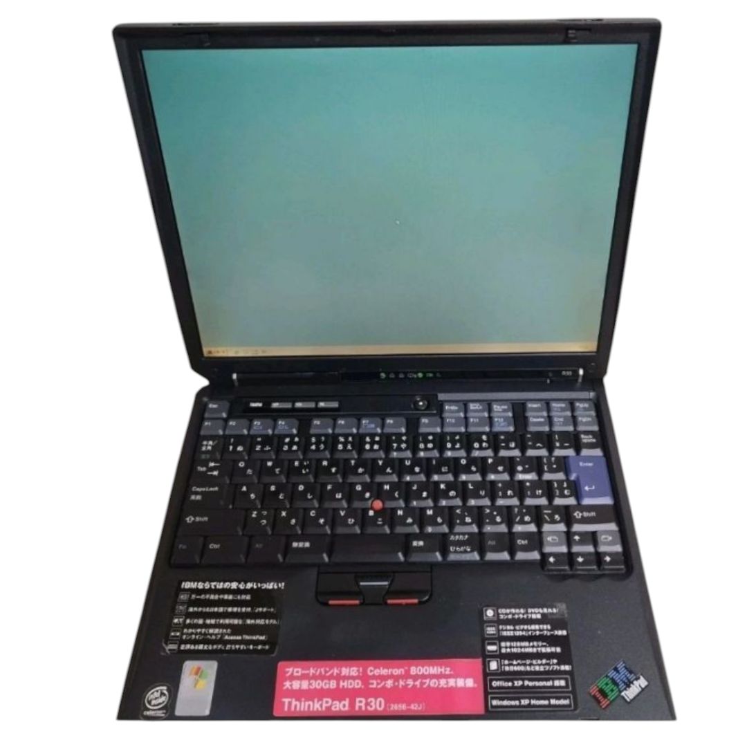 IBM #ThinkPad R30 #レトロPC #Windows98 #ビンテージPC #コレクターズ
