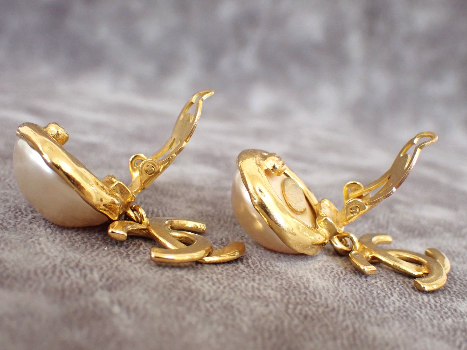 美品 CHANEL シャネル 93P ココマークイヤリング(両耳用) フェイク