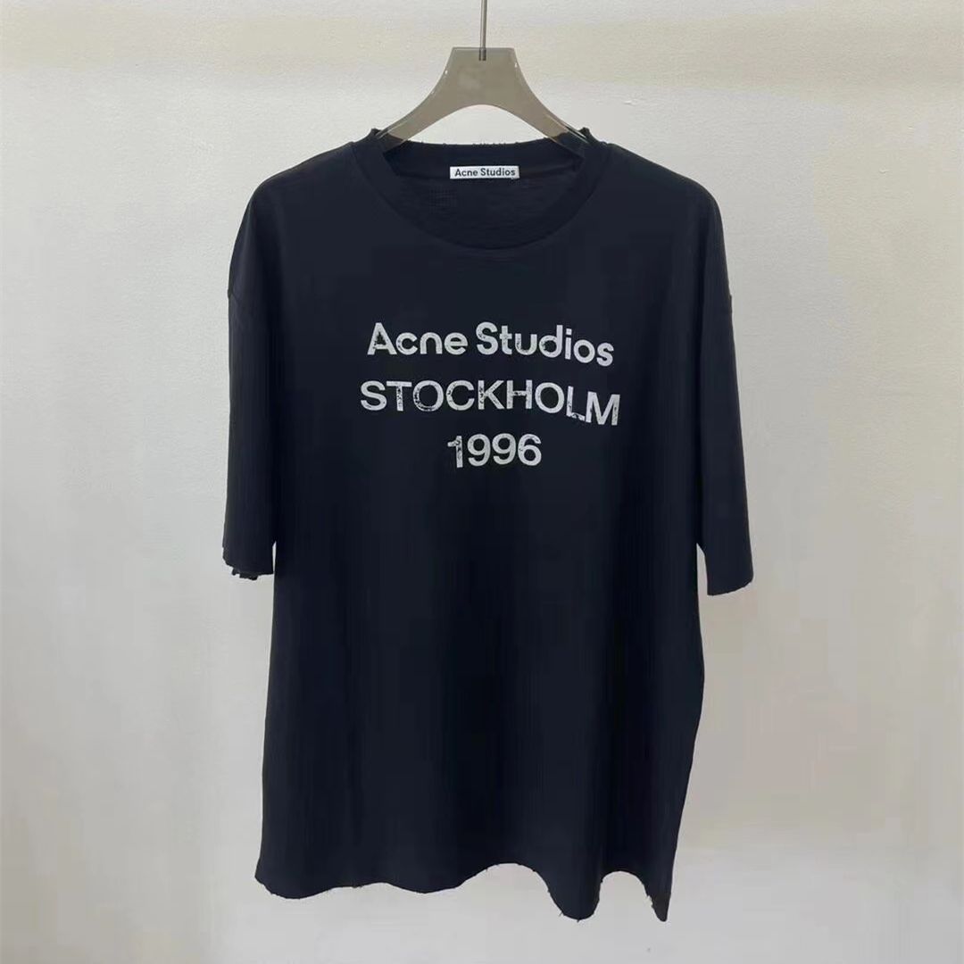 【新品】 Acne Studios ロゴスタンプTシャツ