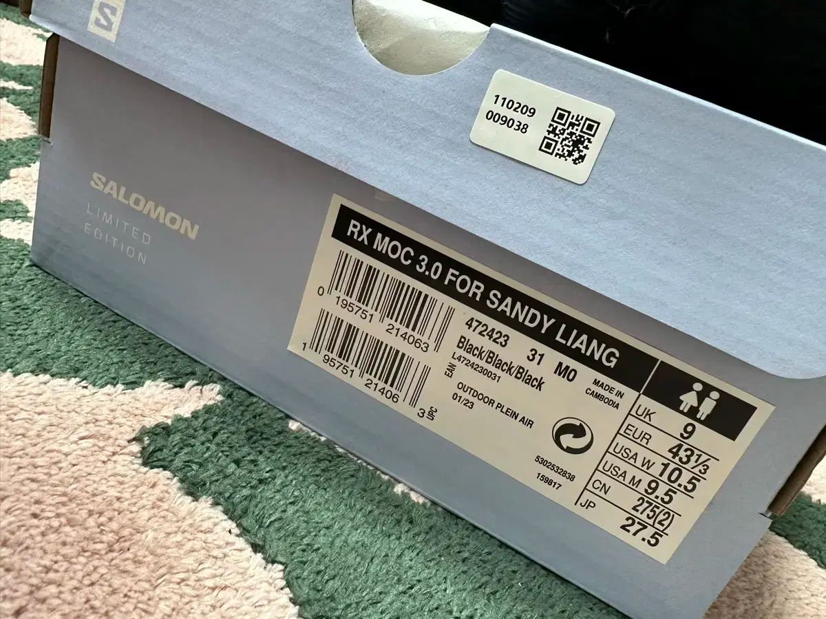 SALOMON サロモン x 砂の リャン RX モック 3 0 黒 白