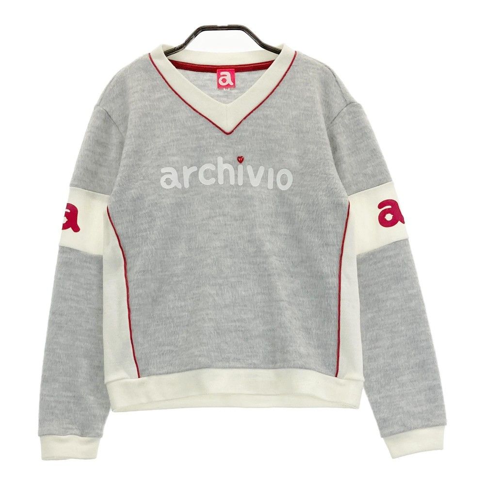 サイズ：38 ARCHIVIO アルチビオ  Vネック ニットセーター  グレー系 [240101213718] ゴルフウェア レディース ストスト