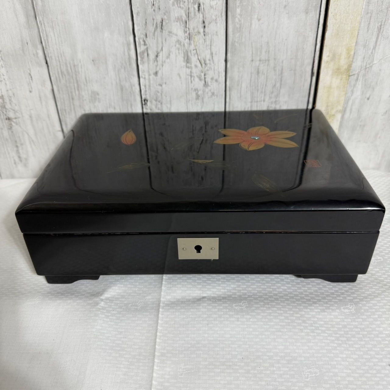 漆塗りオルゴール アクセケース 会津漆器ジュエリーBOX(オルゴール)