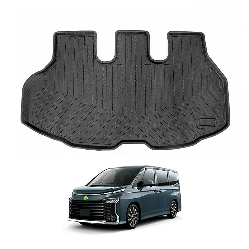 CARVANTA トヨタ 新型 ヴォクシー ノア 90系 ラゲッジマット トランクマット TPE材質 立体成型 TOYOTA NOAH VOXY 4代目 R90W型 2022年1月-現行 車種専用 カーゴマット ラゲージトレイ 縁高 防水 耐汚れ 内