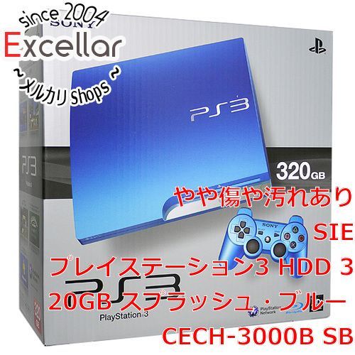 [bn:9] SONY　プレイステーション3 320GB ブルー CECH-3000BSB　コントローラーなし 元箱あり