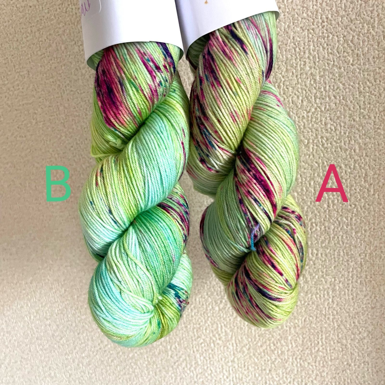 wild flower yarn イギリス手染め毛糸　着分4カセ