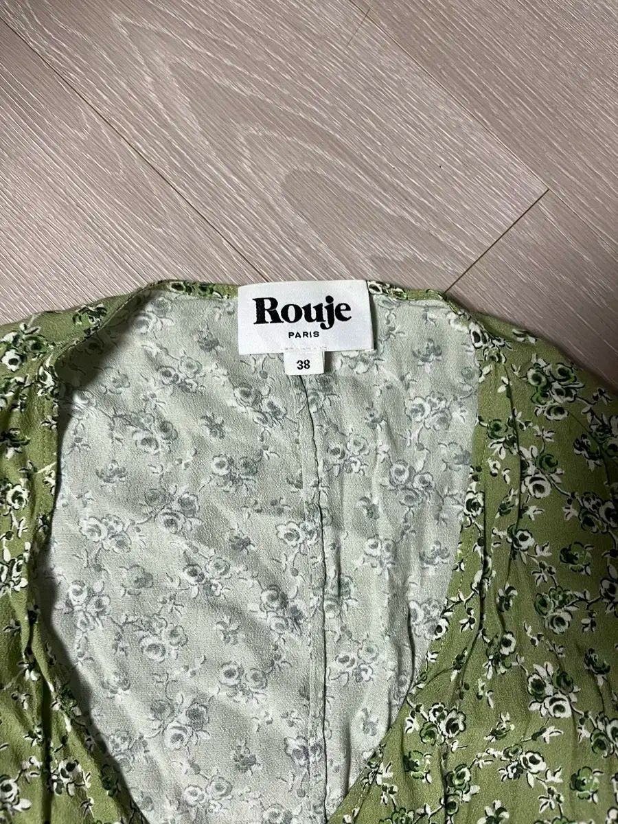 Rouje フローラル ラップ ワンピース 38