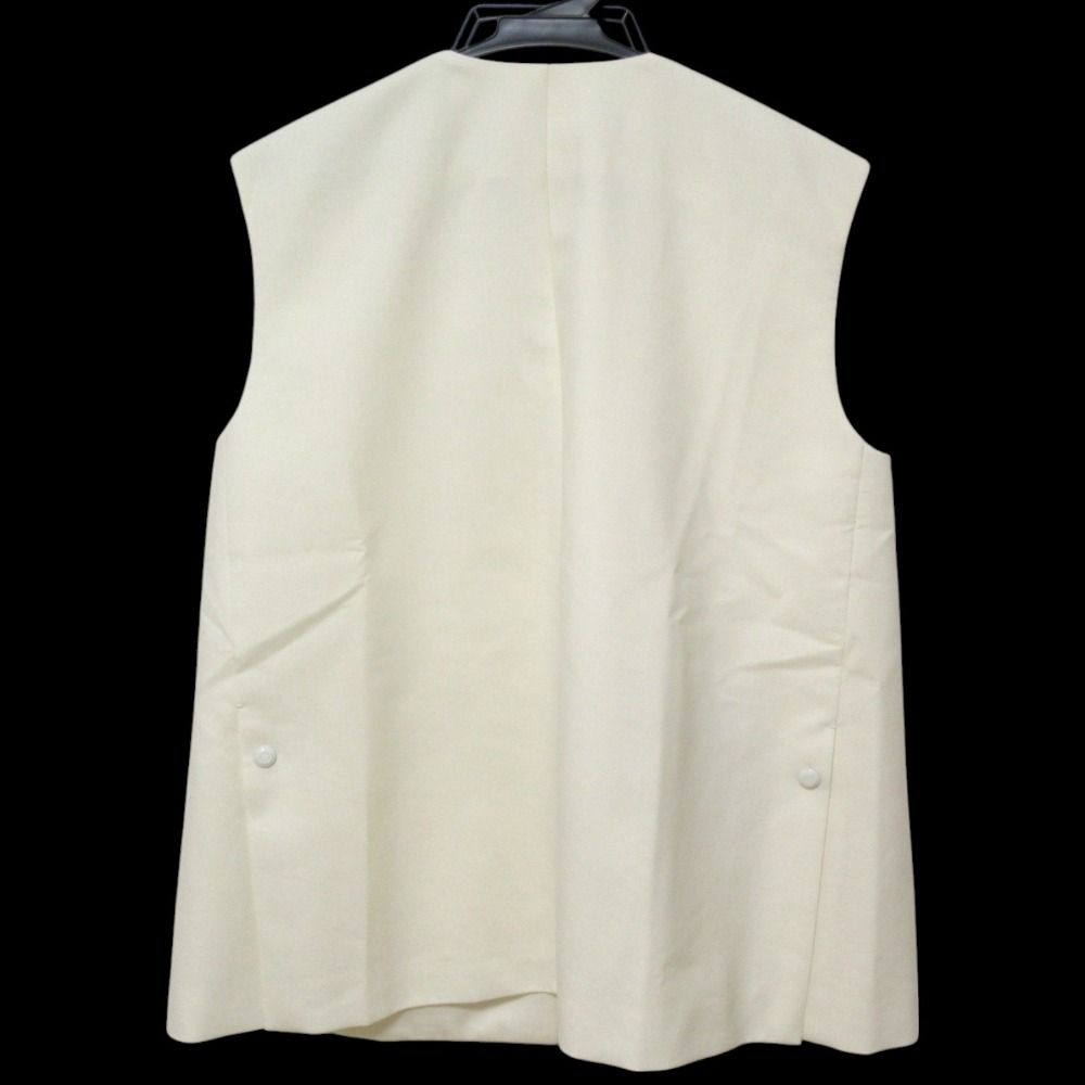 美品 24SS DRAWER ドゥロワー ウールモヘア サキソニージレ Vネック