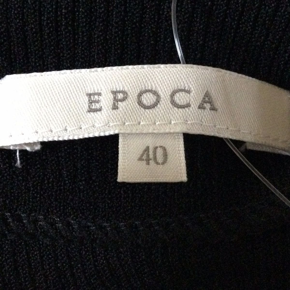 EPOCA - EPOCA(エポカ) 長袖セーター サイズ40 M レディース 黒×イエロー レース/刺繍 EPOCA(エポカ) 長袖セーター サイズ40 M レディース 黒×イエロー