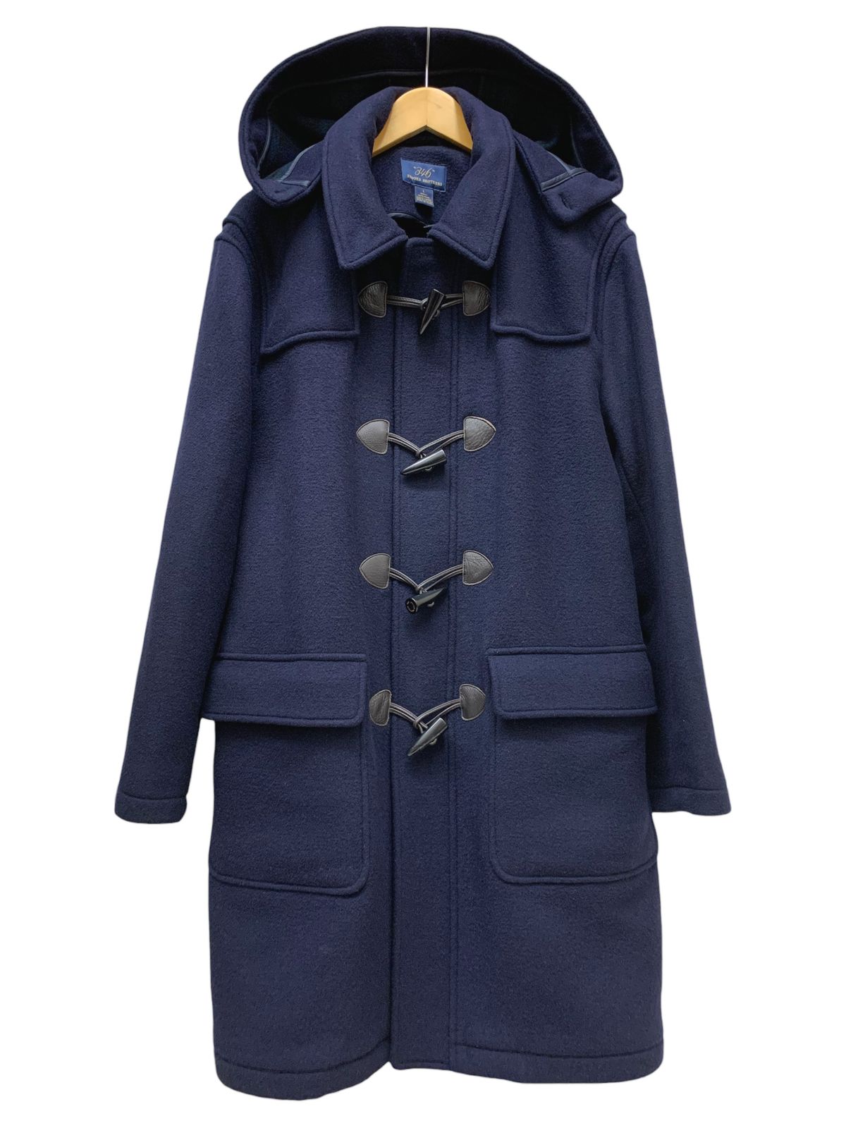 BROOKS BROTHERS ブルックスブラザーズ メルトン ウールダッフルコート ウール L 紺 メンズ 036
