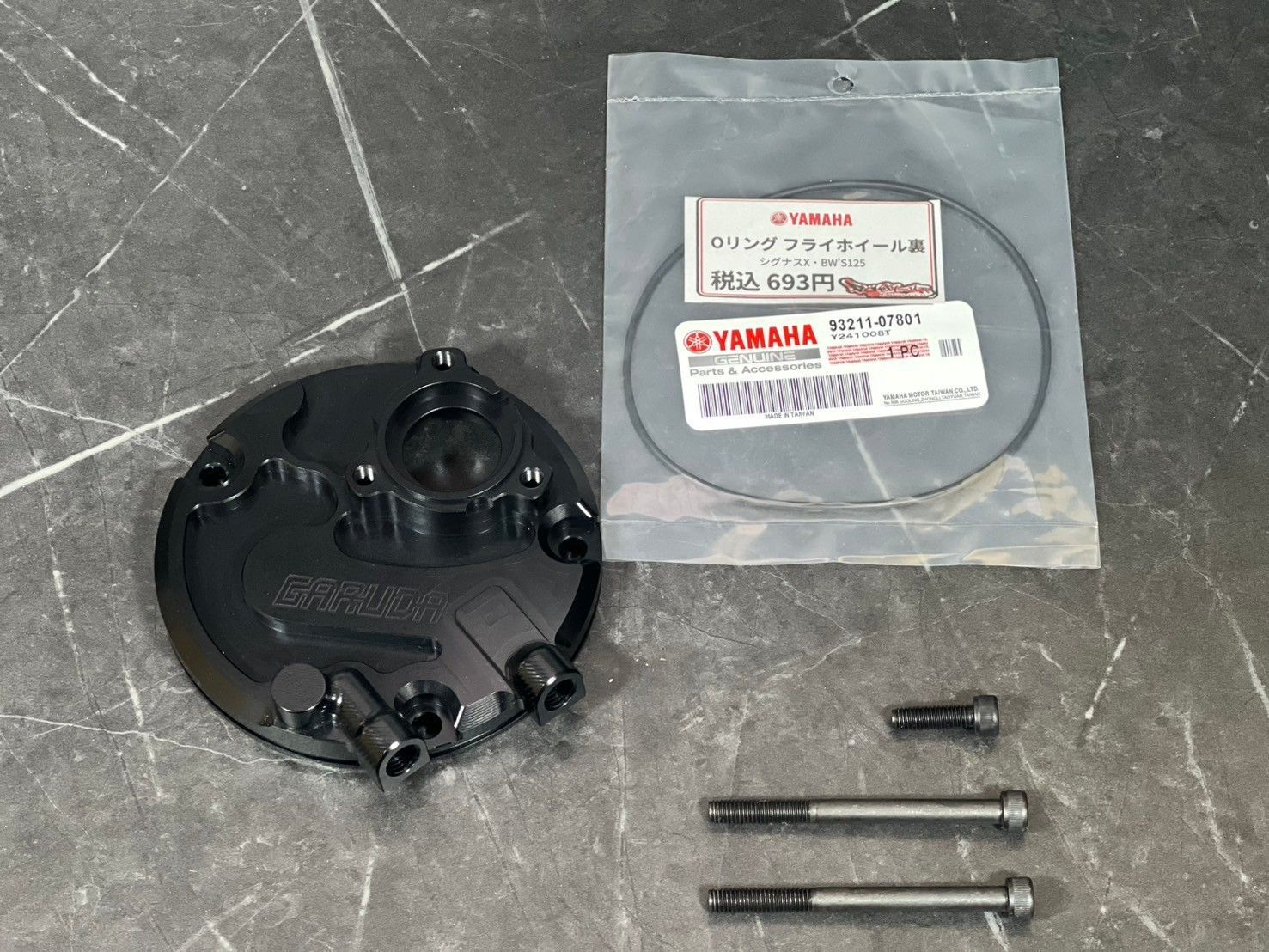 GARUDA 5段ストレート オイルクーラーキット ガンメタ｜シグナスX・BW