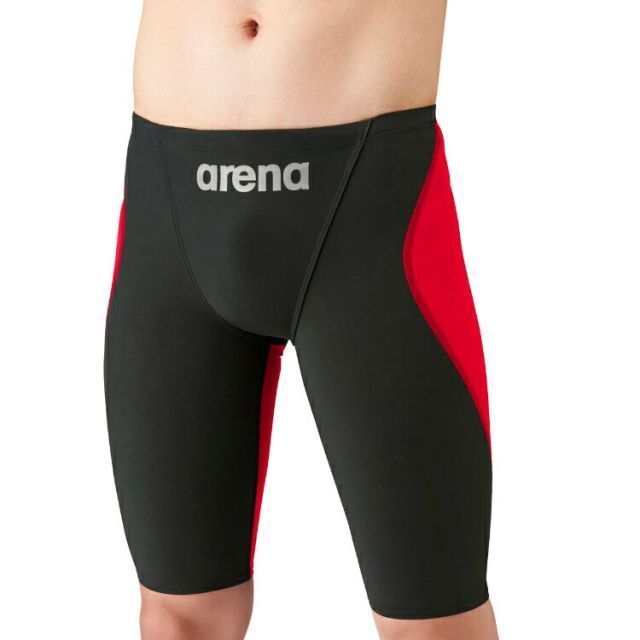 arena アリーナ ジュニアハーフスパッツ ブラックXレッド R140サイズ ARN-1011MJ BKRD | スポーツ スポーツ用品 水泳 スイミング スイマー 水着 競泳水着 競泳 レース用 ジュニア 男子 ハーフスパッ