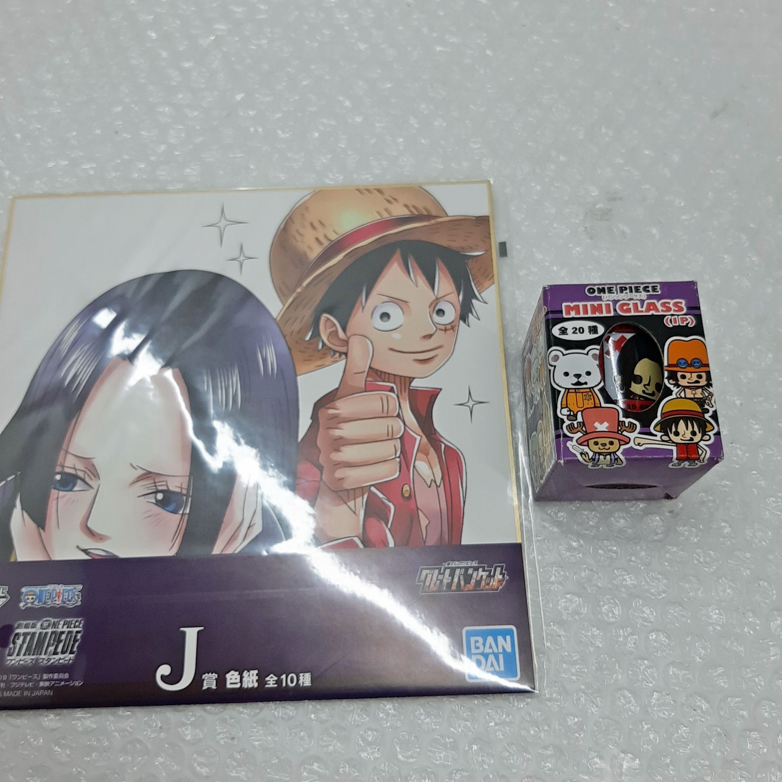 ONE PIECE - ONE PIECEナミ ハンコック ロビン 小紫 絵皿&amp;湯飲み&amp;グラスセット ONE PIECEナミ ハンコック ロビン 小紫 絵皿&湯飲み&グラス