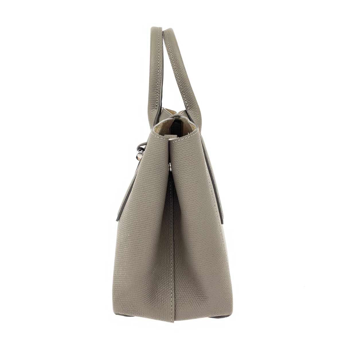 LONGCHAMP ロンシャン ロゾ 2WAYバッグ グレー レザー レディース 