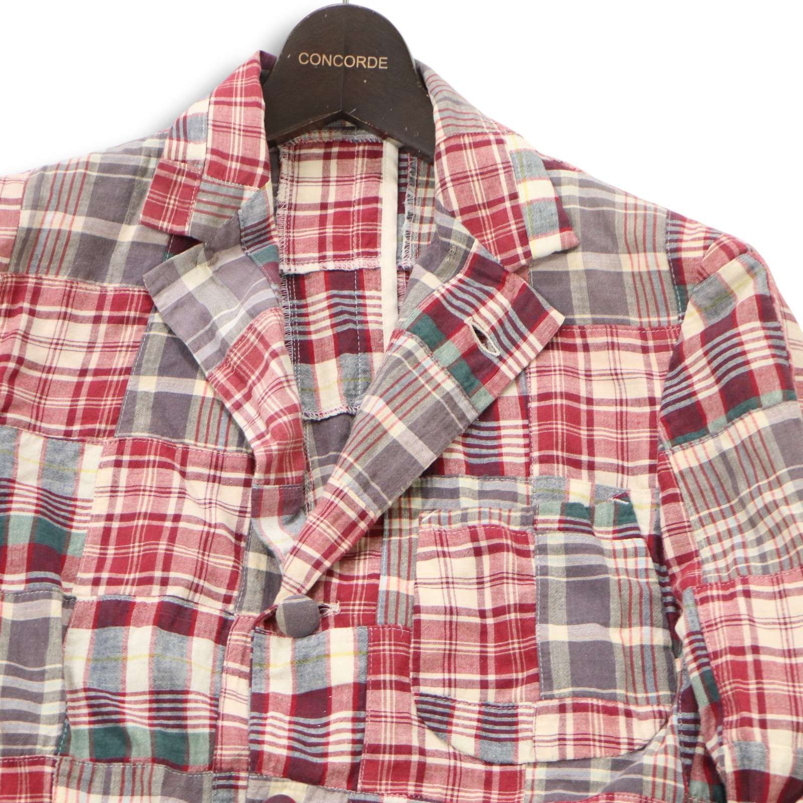 evisu エヴィス　ジャケット　パッチワーク　サイズ42 美品　バッチサービス evisu エヴィス ジャケット パッチワーク サイズ42 美品 バッチ
