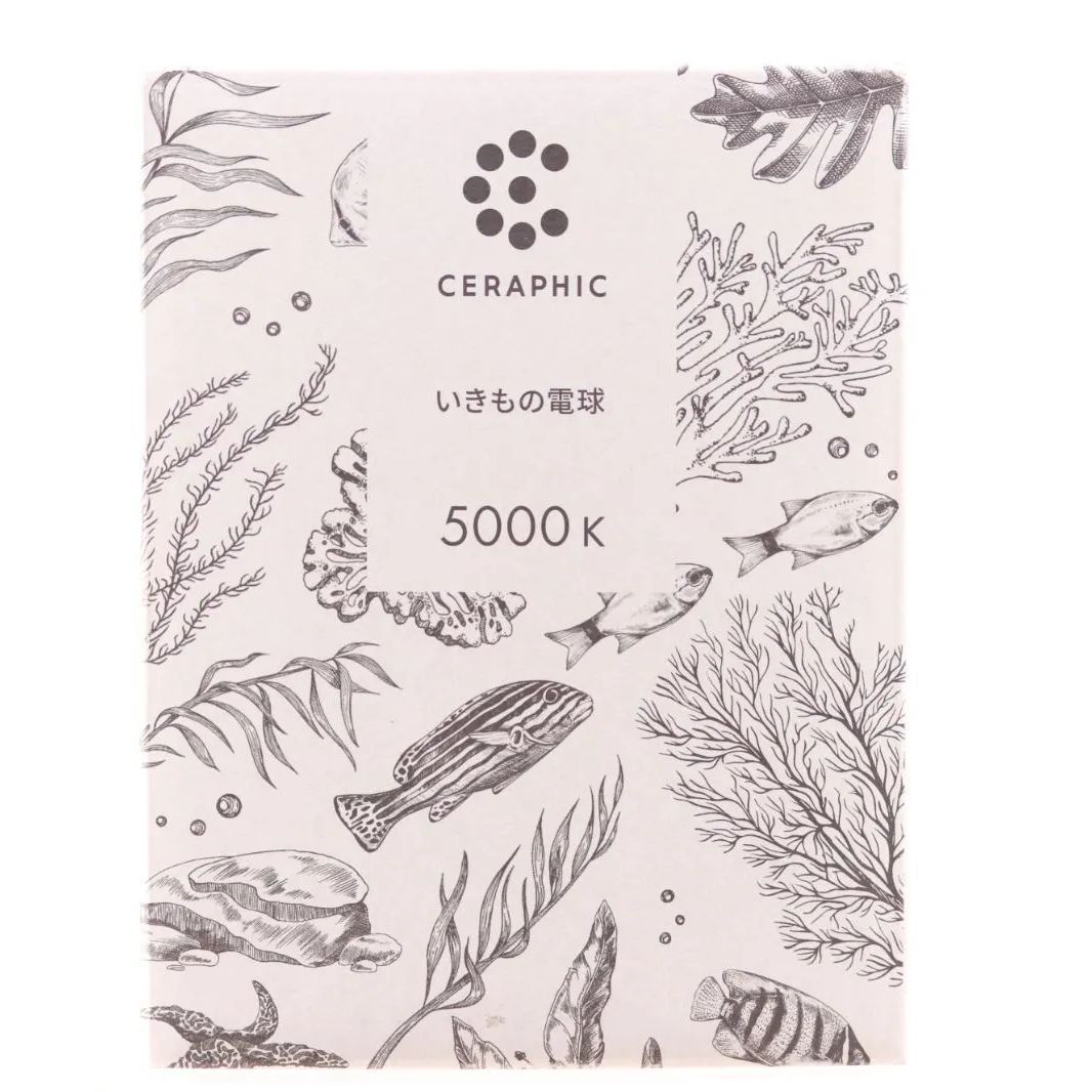 新品】『CERAPHICいきもの電球』5000K 地球 寿命