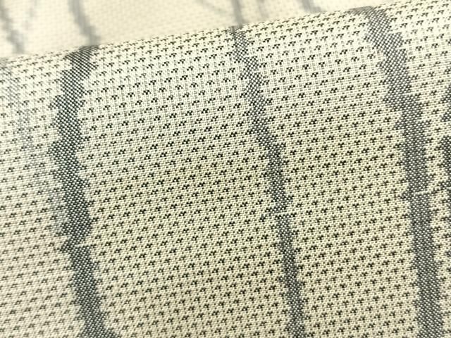 本場大島紬 白大島 着物 袷 7マルキ 華文 裄64.5 M 中古 sn1607