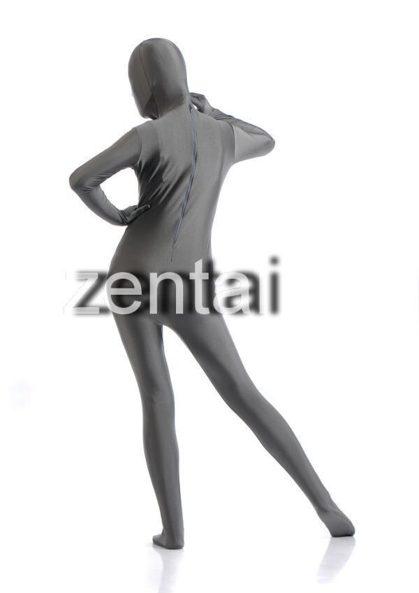 全身タイツ グレー 男性女性兼用 2XLサイズ ゼンタイ コスプレ