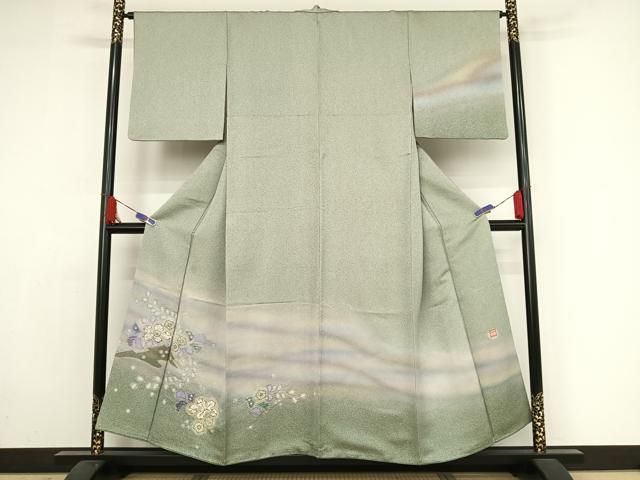 平和屋着物●久保田一竹　幻の辻が花　訪問着　絞り　暈し染め　阪急百貨店扱い　正絹　逸品　AAAZ3029np 平和屋着物○久保田一竹 幻の辻が花 訪問着 絞り 暈し染め 阪急百貨店