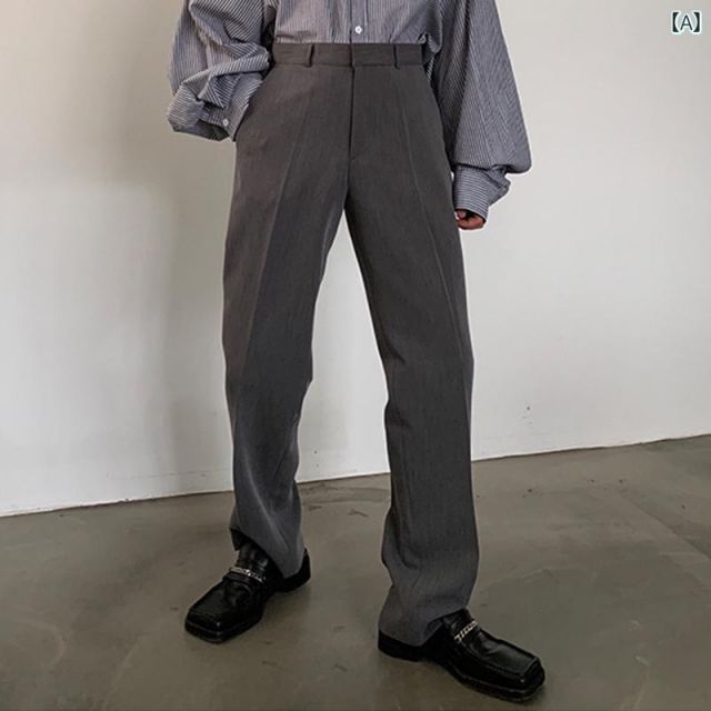 [M]秋冬 コーデ メンズ  服 シンプル ファッション オシャレ 大人 かっこいい 大きいサイズ ストリート 紳士服  レディース 韓国スタイル スーツ パンツ カジュアル スリミング ドレープ スト