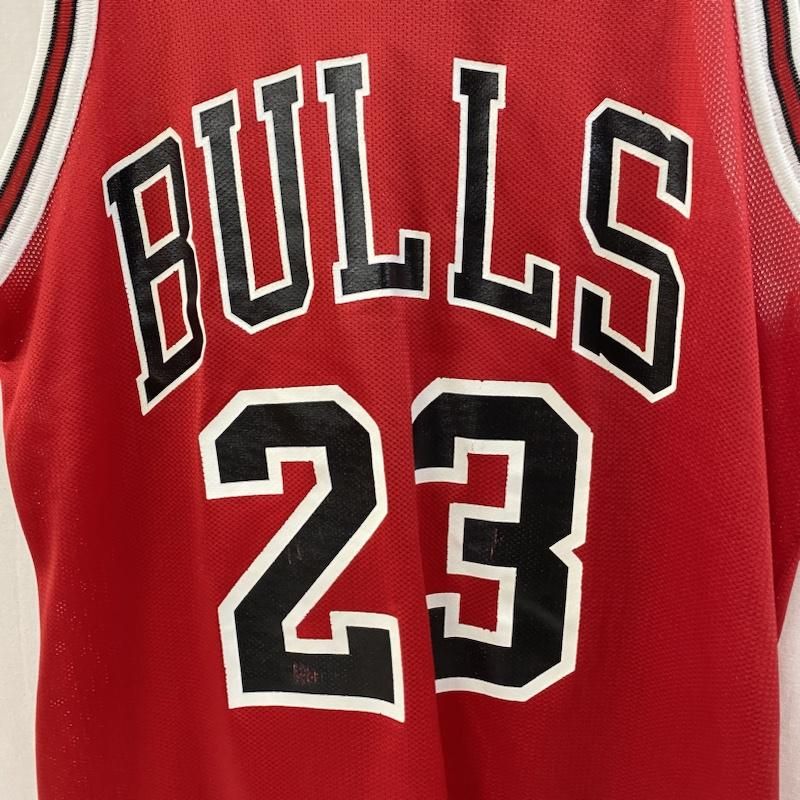 Champion チャンピオン タンクトップ BULLS ユニフォーム バスケシャツ JORDAN 23 レッド 40 メキシコ製