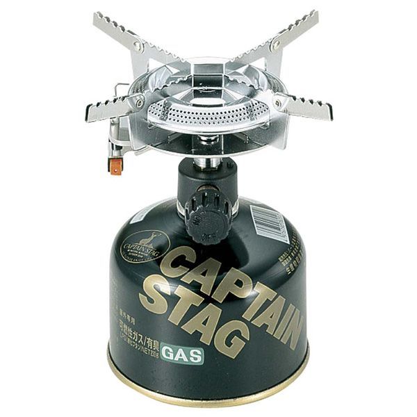 CAPTAIN STAG オーリック 小型ガスバーナーコンロ 圧電点火装置付 ケース付 M-7900