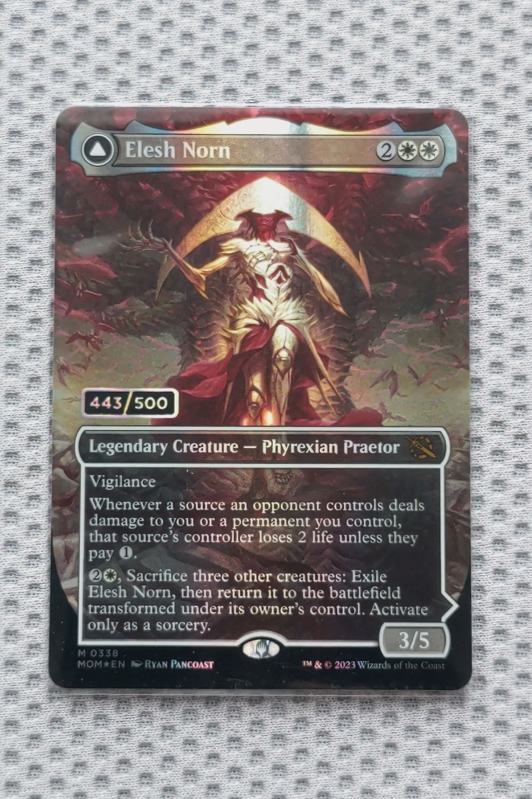 ダブルレインボウ Foil エリシュ ノーン|Elesh Norn シリアルナンバー入り