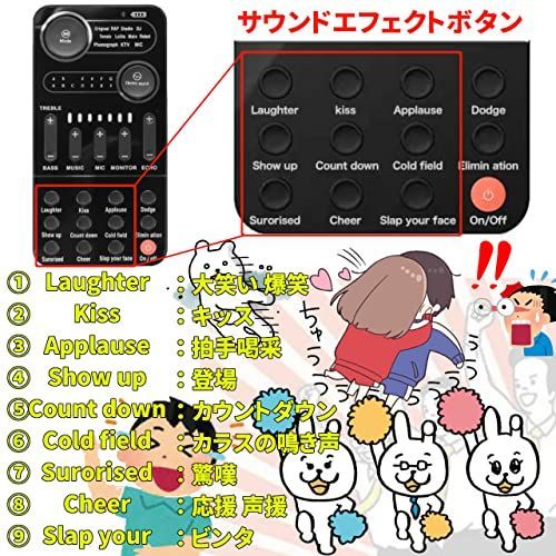 ボイスチェンジャーK9 Sound card 日本語説明書付き 音声 変更 変声器