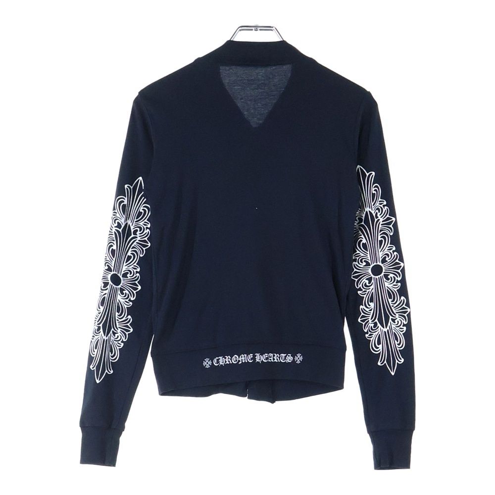 CHROME HEARTS クロムハーツ アームフローラル ジップアップ トレーナー スウェット レディース