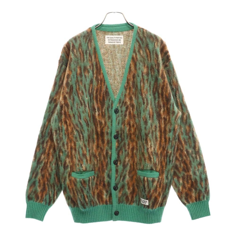 WACKO MARIA (ワコマリア) 22AW LEOPARD HEAVY MOHAIR CARDIGAN 