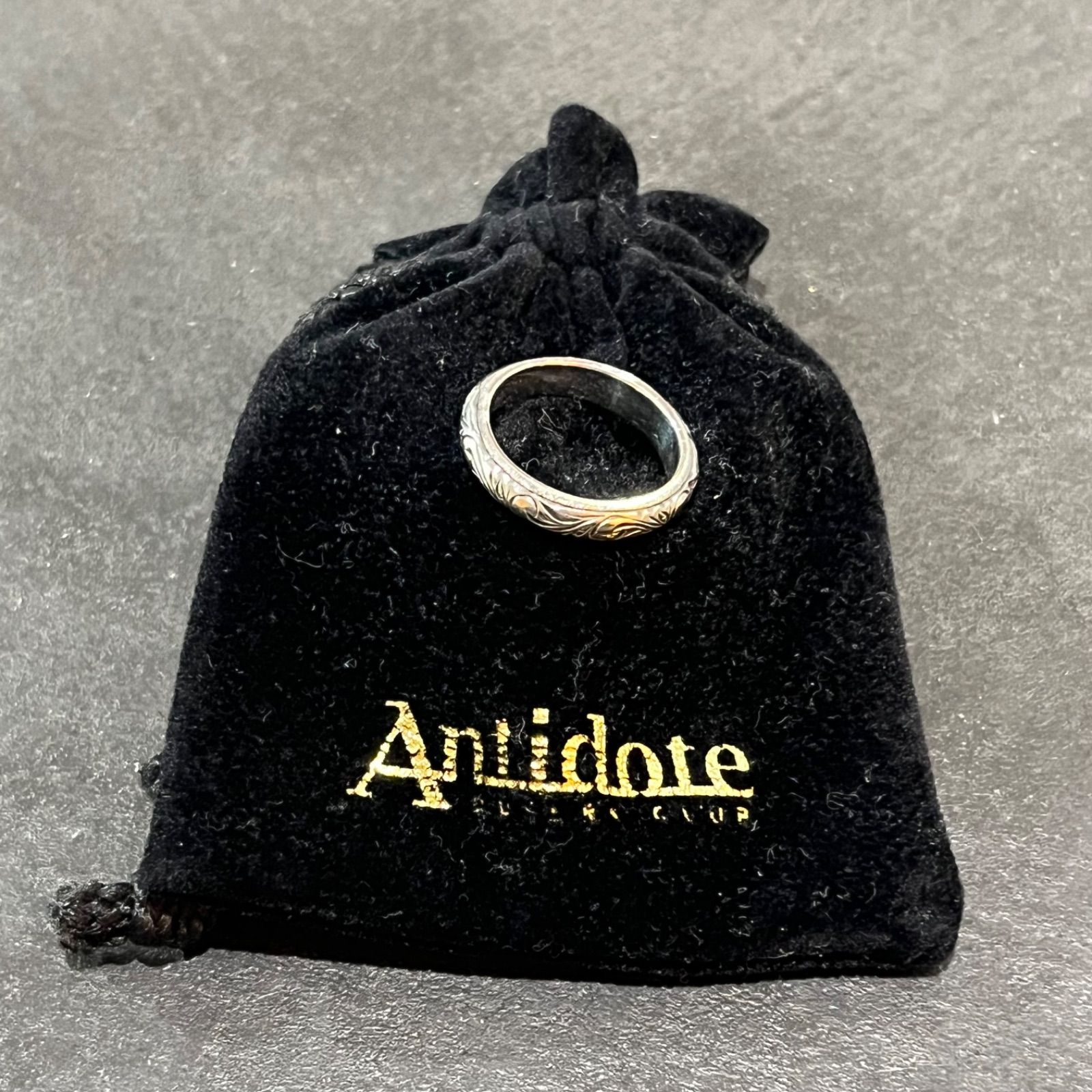 参考上代29700円 ANTIDOTE BUYERS CLUB Engraved Round Ring