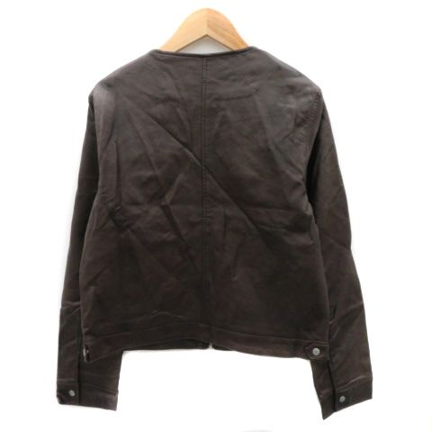 ブラウンレザージャケット(COLONY2139) コロニー COLONY2139 フェイクレザージャケット ミドル丈 ジップ