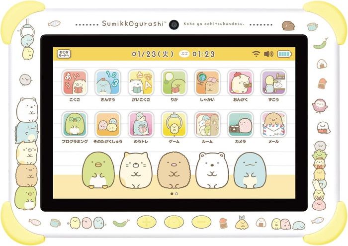 正規販売店 すみっコぐらし Wi-Fiでつながる みんなとつながる すみっコパッド 8インチ イエロー アガツマ Pinochio