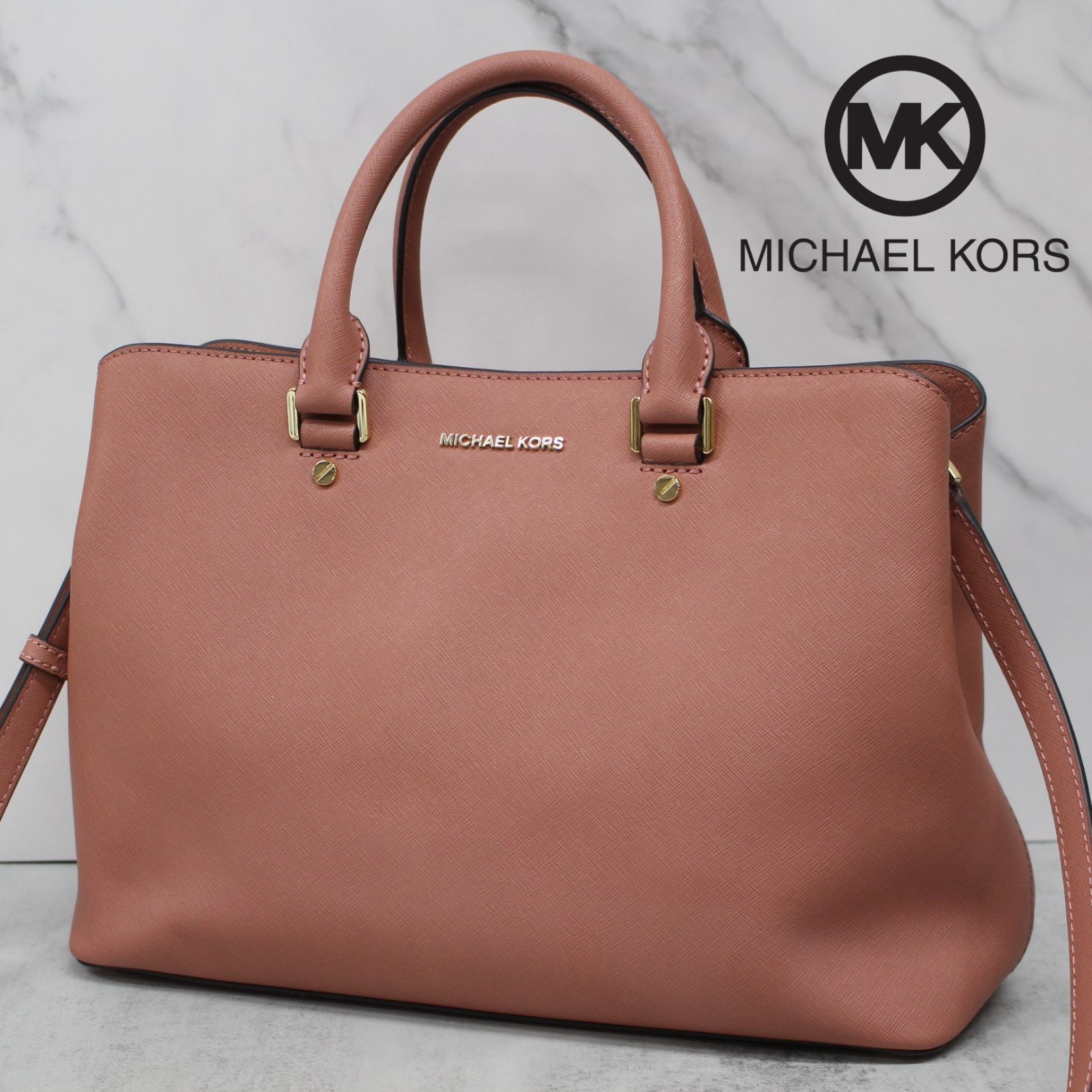 S087)【美品】MICHAEL KORS/マイケルコース 2wayショルダーバッグ