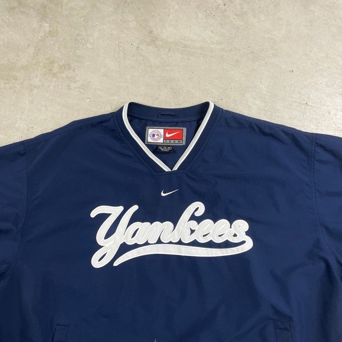 00年代 NIKE TEAM NY YANKEES ナイキ チーム ニューヨーク・ヤンキース ウォームアッププルオーバー MLB メンズXL -  メルカリ