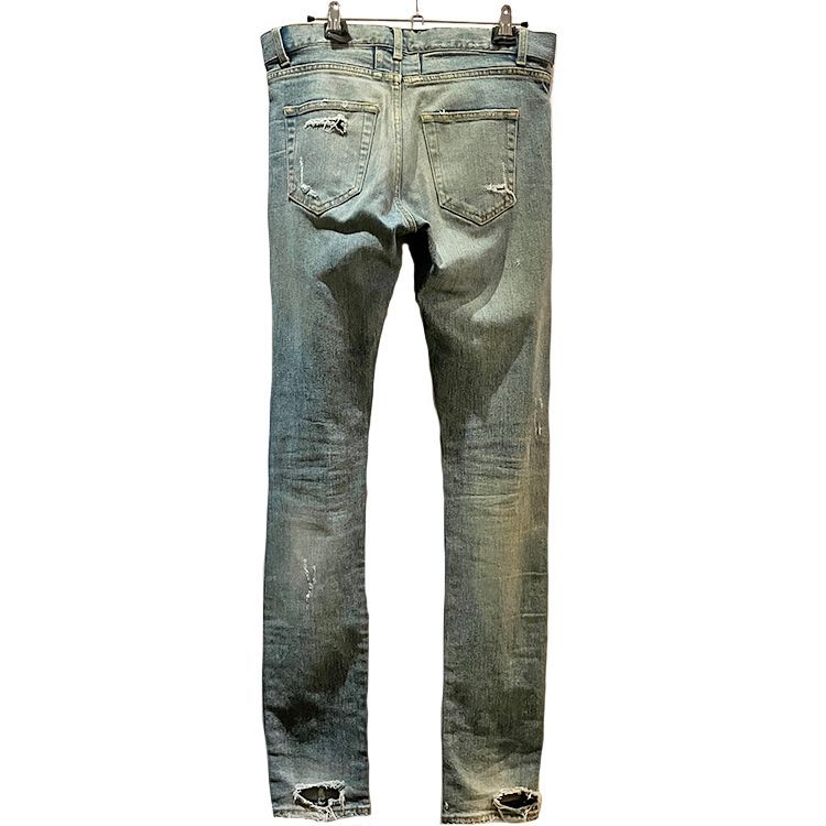 saint laurent paris 2015 デストロイクラッシュ　デニム Saint Laurent Paris サンローラン YSL 15AW デストロイ