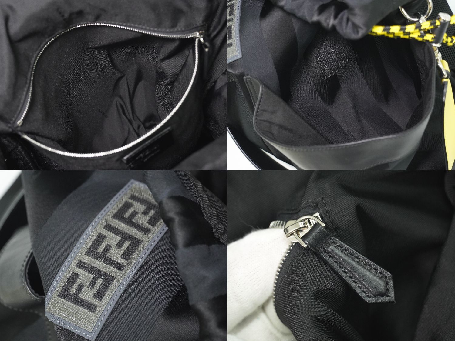 美品】フェンディ リュック 2way ハンドバッグ ペカン FFロゴ 美品】フェンディ リュック 2way ハンドバッグ ペカン FFロゴ