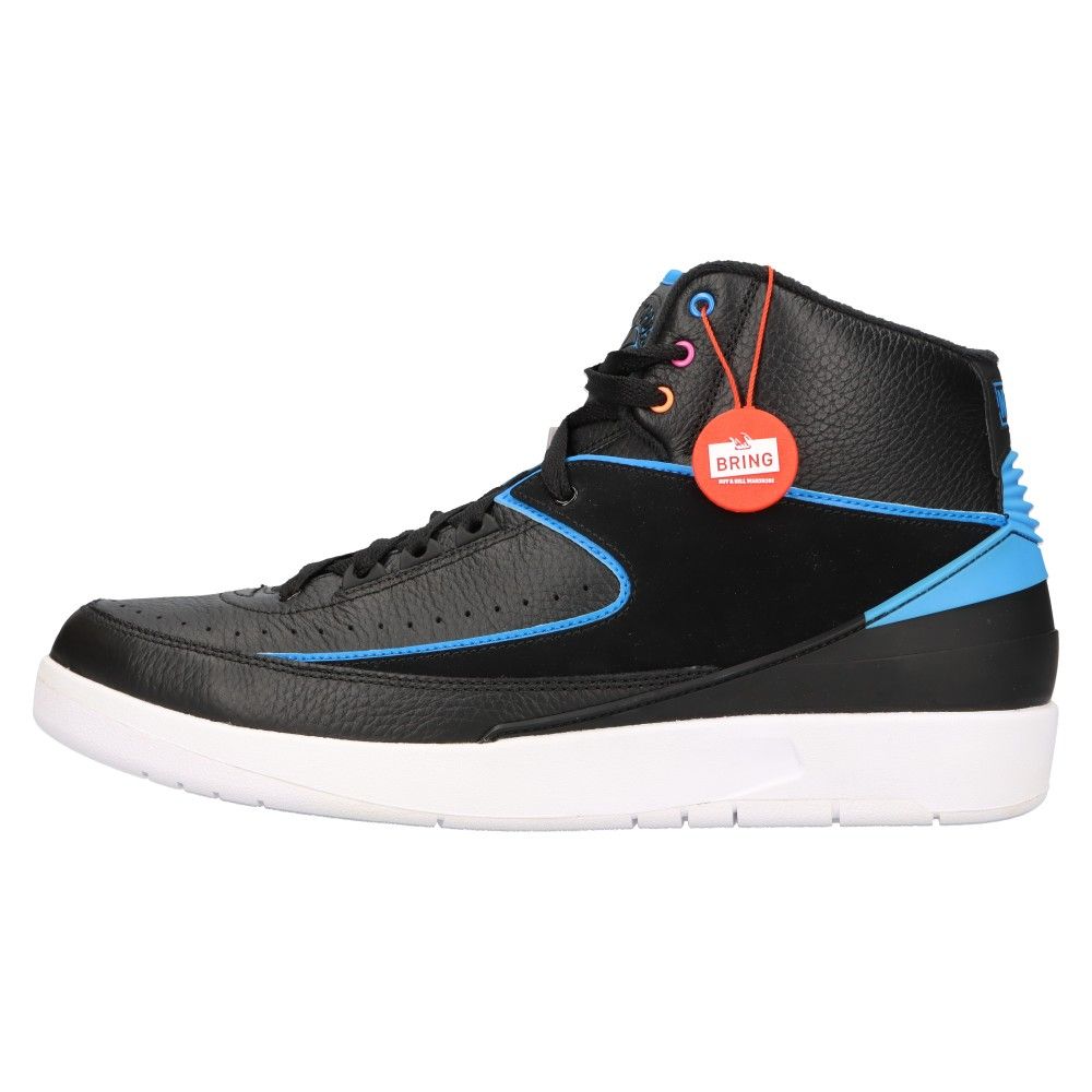 NIKE (ナイキ) AIR JORDAN 2 RETRO エアジョーダン2 レトロ ハイカットスニーカー ブラック/ブルー US12/30cm  834274-014 - メルカリ