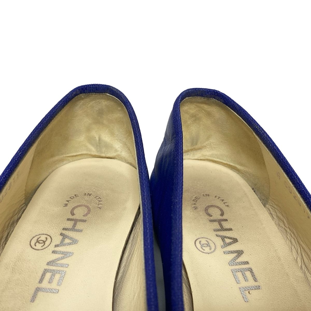 【最終お値下げ】CHANEL ブラックフラットシューズ　35.5 CHANEL フラットシューズ 35 1/2 - メルカリ