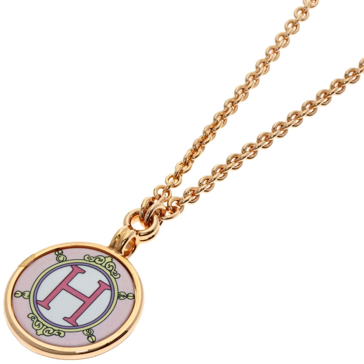 HERMES エルメス メダイユ ブラゾン PM ネックレス GP