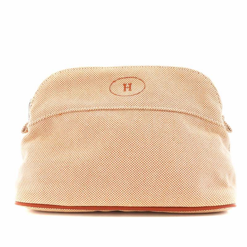 箱付】HERMES エルメス ボリードポーチ25 コットン100% 楽天市場