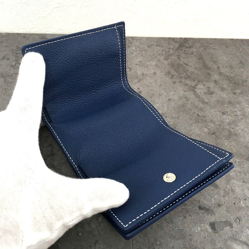 送料込み！ 未使用品 SAINT LAURENT コンパウトウォレット ブルー 526  