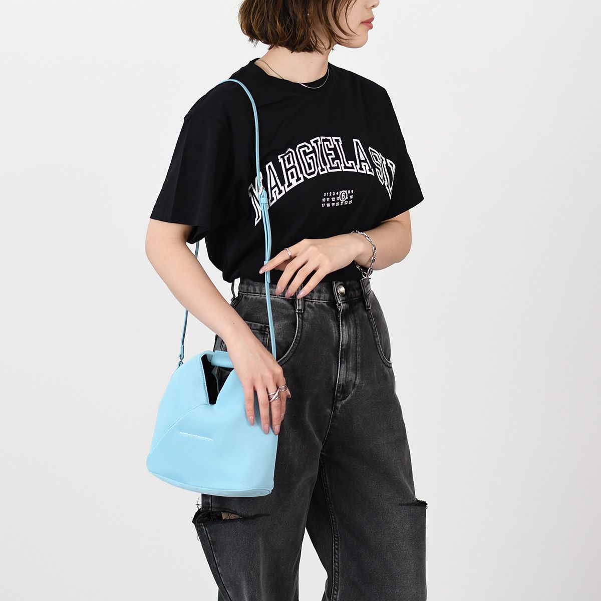 MM6 ジャパニーズ メッシュ ショルダーバッグ SB6WD0026 P6414 MM6 MAISON MARGIELA エムエムシックス バッグ ショルダー