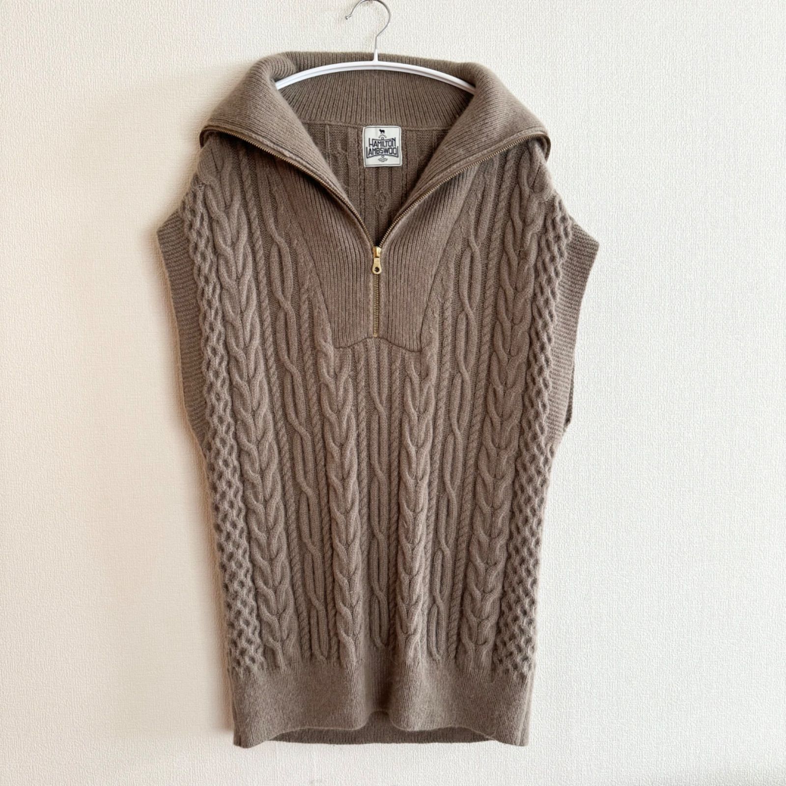 Spick & Span ハミルトンアルパカ混ケーブルジップベスト - メルカリ